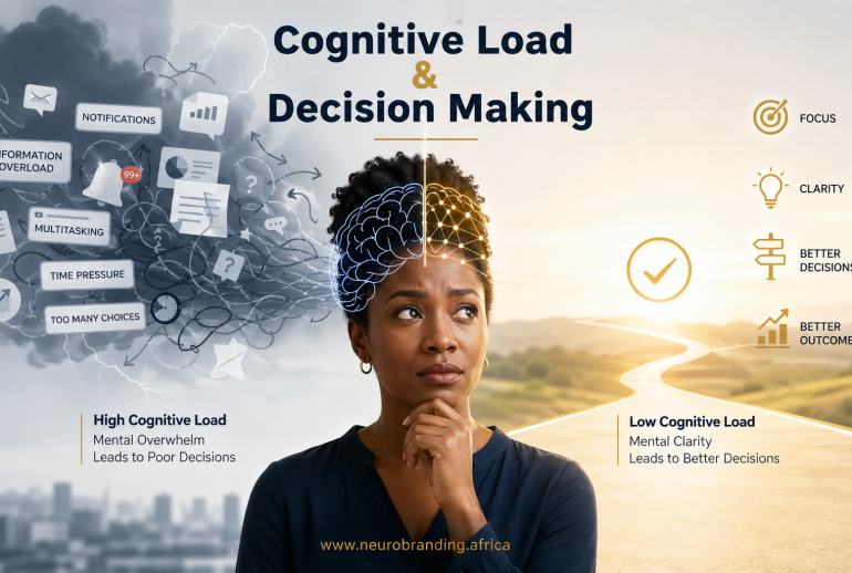 NeuroBranding Blog image. Cognitive Load and Decision making