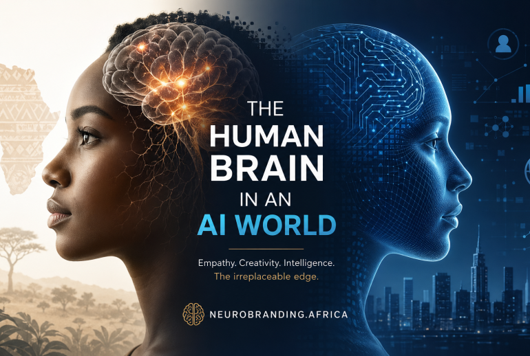 NeuroBranding Blog image. Human Brain in an ai world